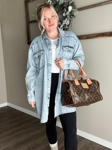 PREORDER Dakota Denim Shirt Dress