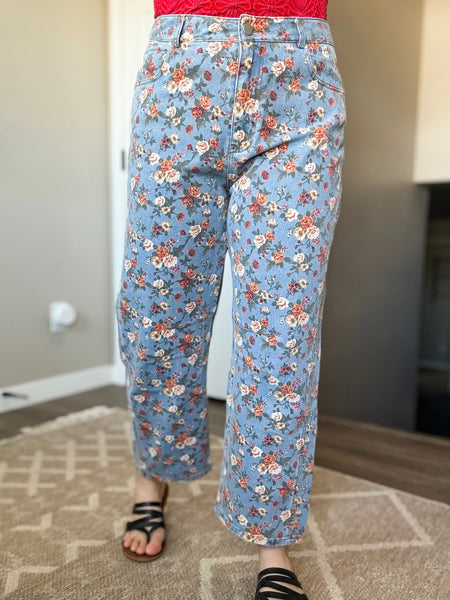 Painted Prairie Barrel Jeans