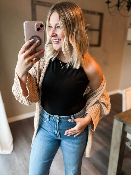 Kairi Netted Cardigan - Beige