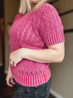 Rosy Days Knit Sweater Top