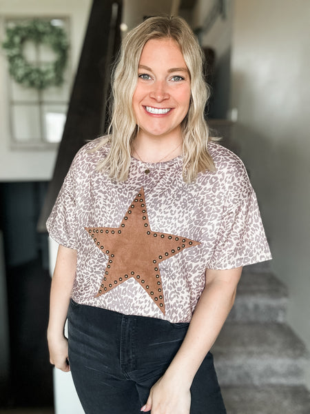 PREORDER Out West Studded Star Tee