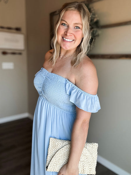 PREORDER Forever Yours Off Shoulder Dress