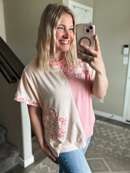 PREORDER Marlie Flower Patch Top