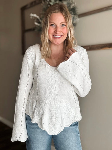 Fia Lace Trim Sweater