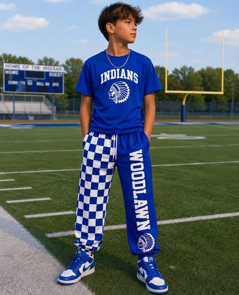 PREORDER Spiritwear Checkered Split Leg Bottom - DRAGONS