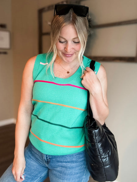PREORDER Sorrento Stripe Sweater Tank