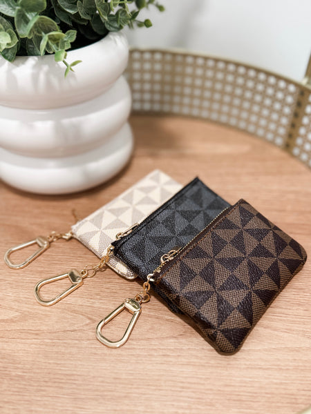 Kiva Keychain Wallet - Brown