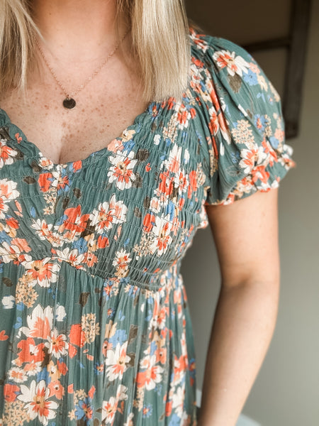 Jessamy Smocked Floral Dress