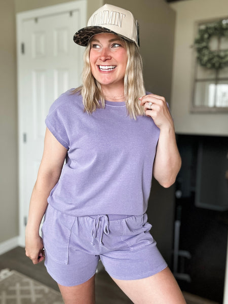 Jessla Two Piece Set - Lavender Purple