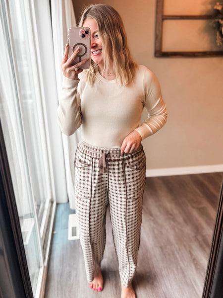 Noa Knit Utility Pant - Mocha