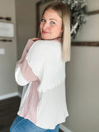 Effie Waffle Knit Top