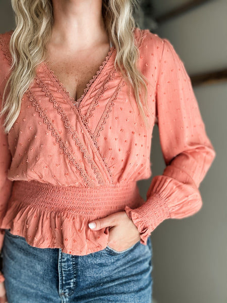 Preslie Swiss Dot Top