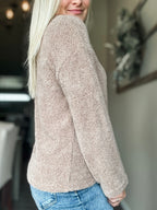 Xiana V Neck Top - Cocoa