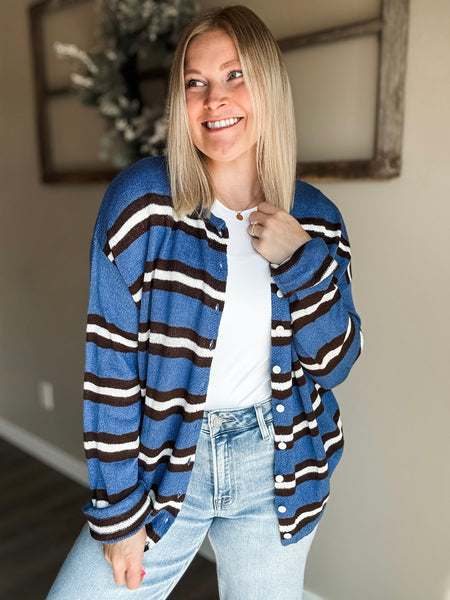 PREORDER Korie Stripe Knit Cardigan