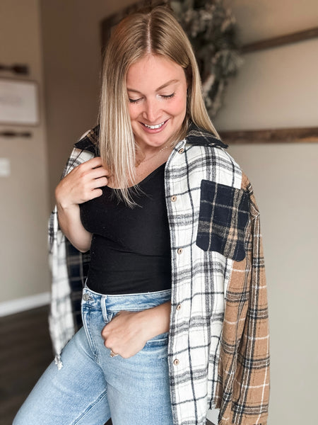 PREORDER Phoebe Mixed Plaid Shacket