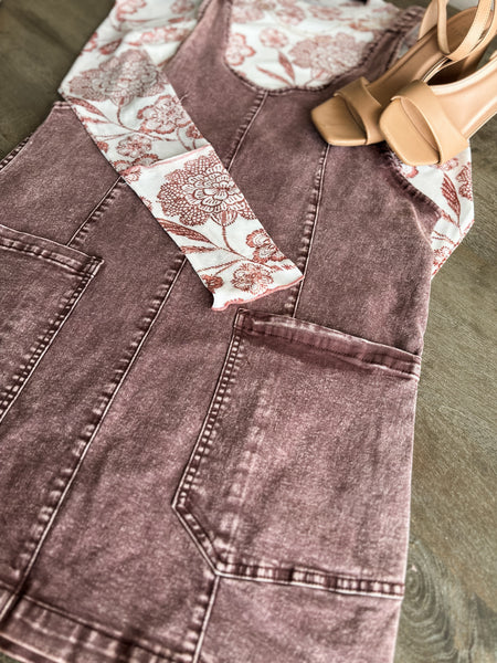 PREORDER Anya Denim Overall Dress