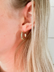 Kady Textured Hoops