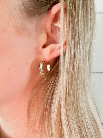Kady Textured Hoops