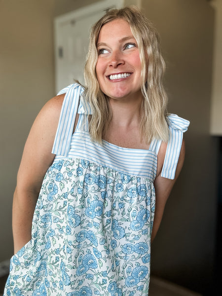 PREORDER Hydrangea Lane Floral Dress