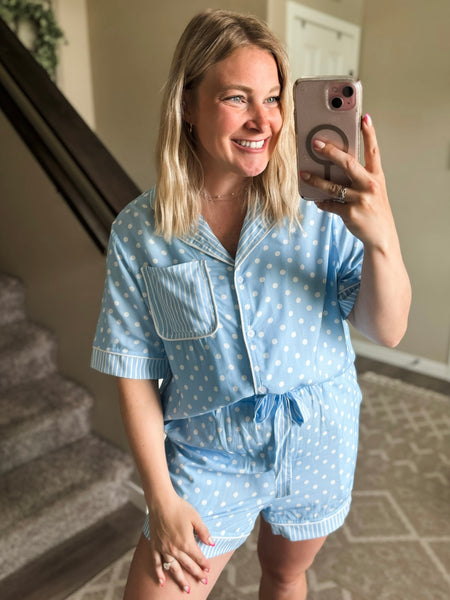 PREORDER Bedtime Beauty Polka Dot PJ Set