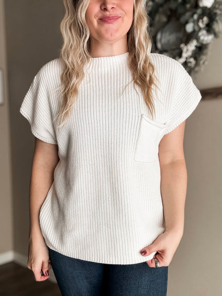 Sloane Sleeveless Knit Top - Ivory