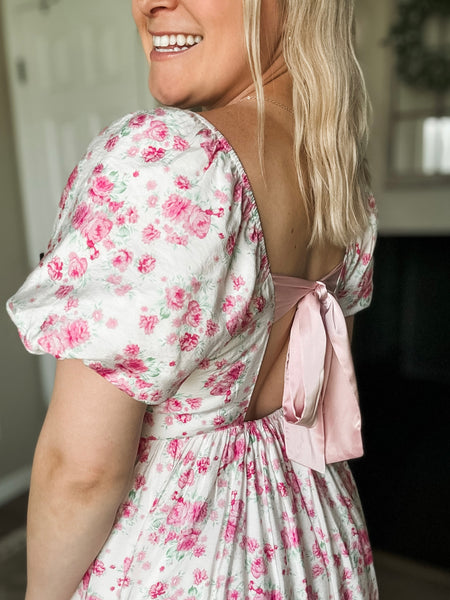 PREORDER Petal Promise Floral Ribbon Dress