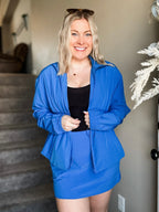 Navyn Cinch Peplum Jacket