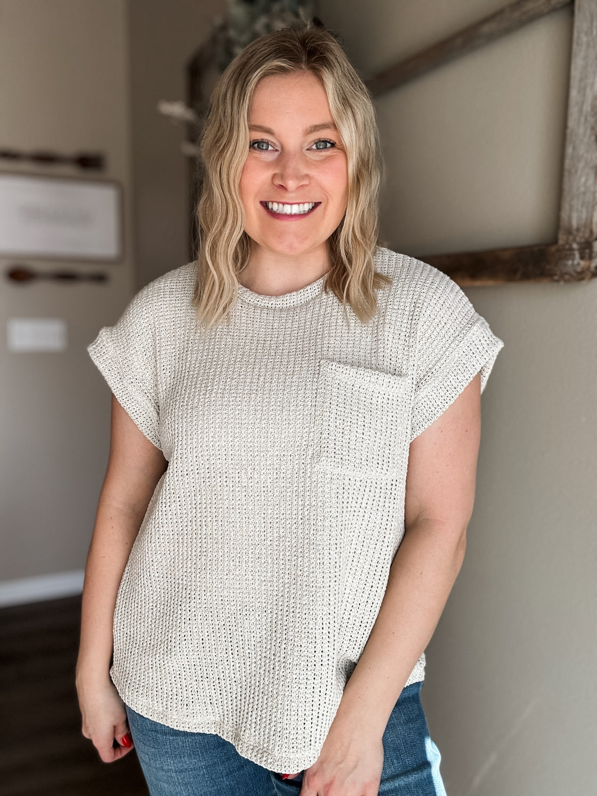 Soraya Knit Sweater Top - SIZE LARGE