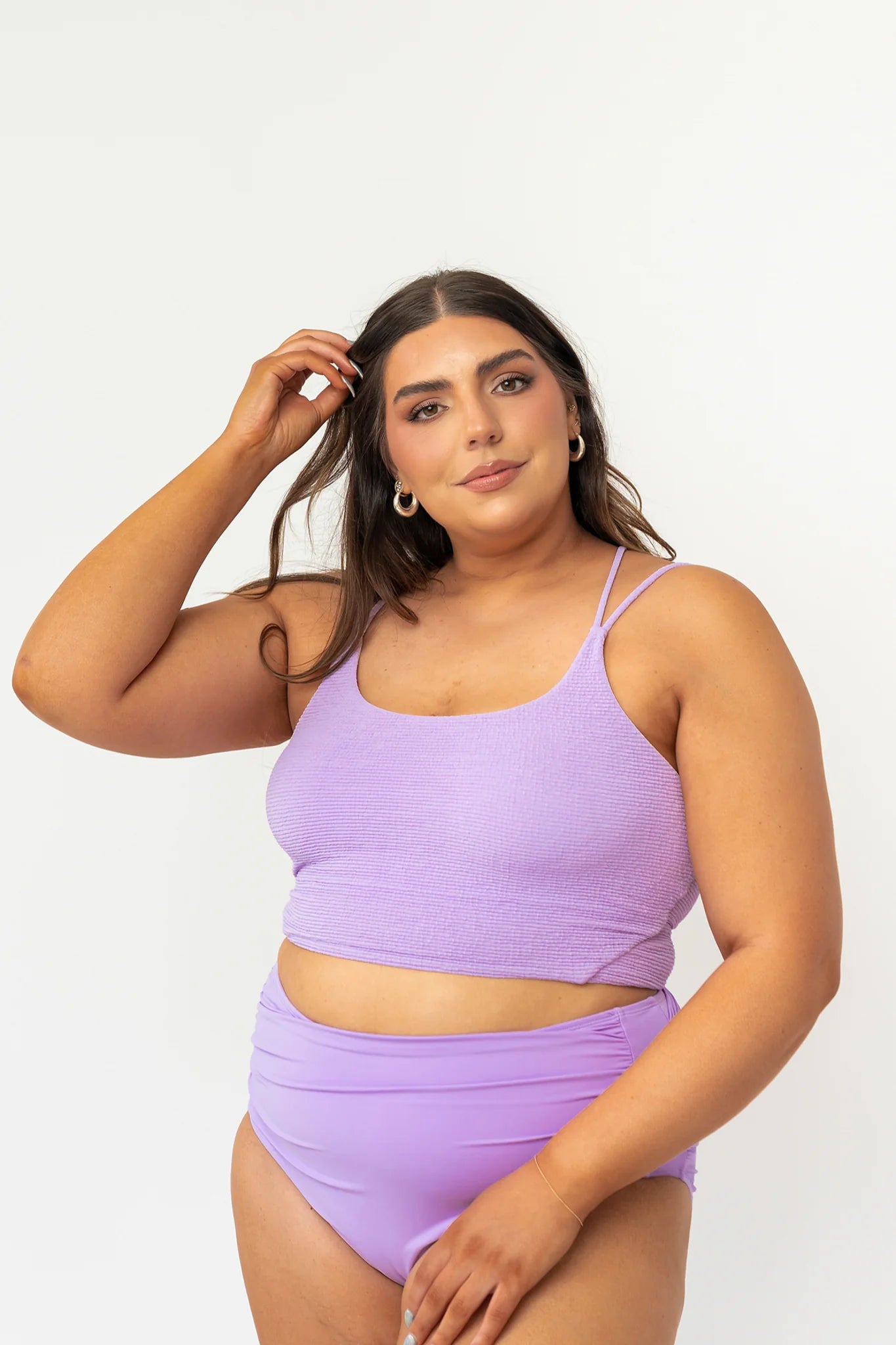 Dreamsicle Stripe Swim Set - SIZE MEDIUM