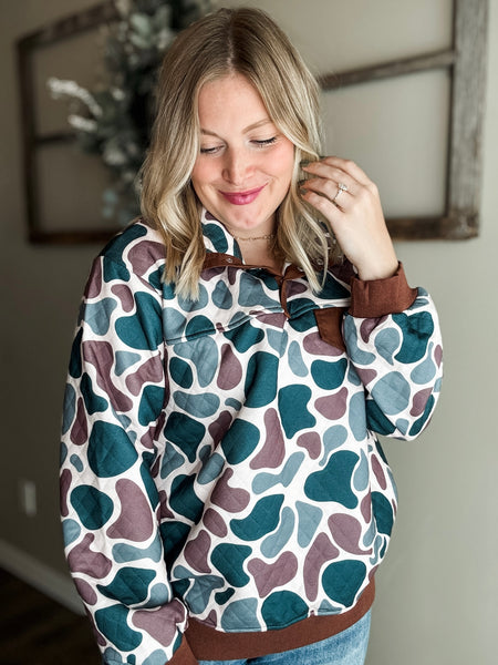 PREORDER Kipp Quilted Camo Pullover