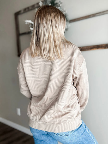PREORDER Sway Textured Pullover Sweatshirt