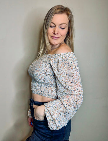 Iona Smocked Floral Top