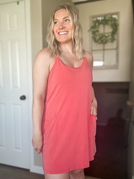 Jessa Sport Dress - Brick