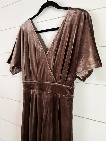 Evella Velvet Jumpsuit