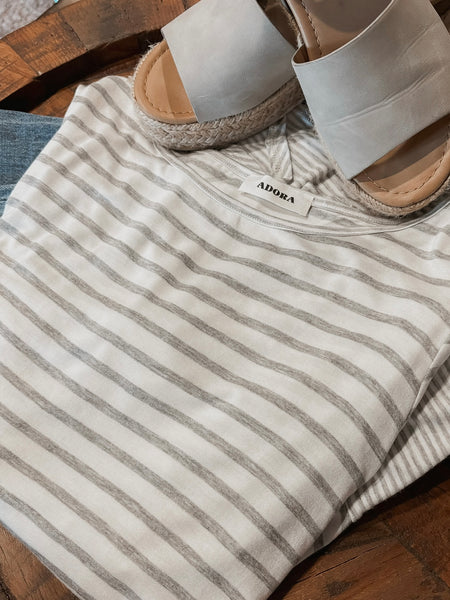 Meadow Striped Long Sleeve - SIZE LARGE