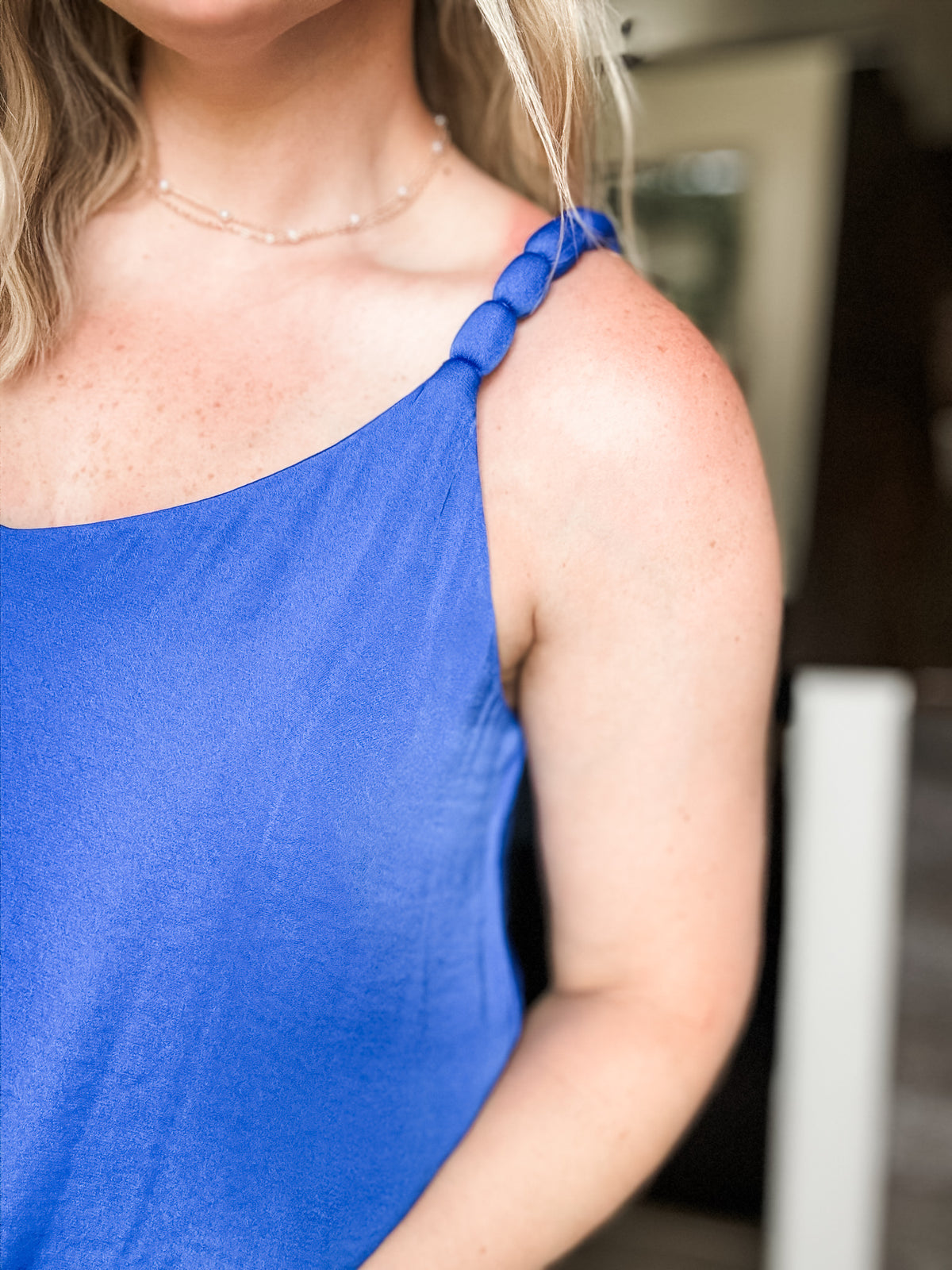Ocean Avenue V Neck Tank Top - Capri Blue