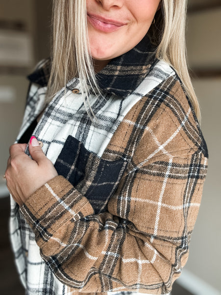 PREORDER Phoebe Mixed Plaid Shacket