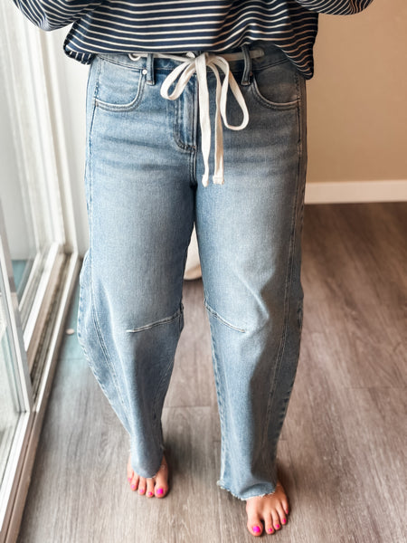Olson Barrel Drawstring Denim