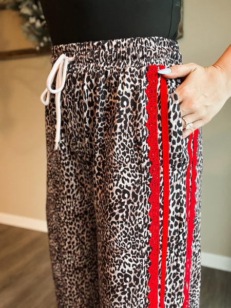 PREORDER Fierce Energy Stripe Leopard Pant
