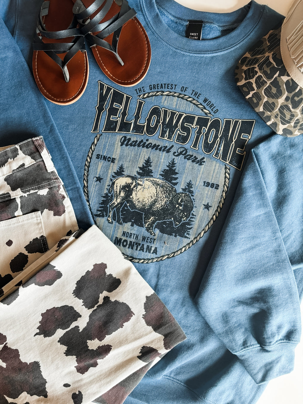 Yellowstone Buffalo Graphic Sweatshirt