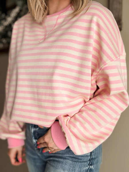 Lillia Striped Sweatshirt