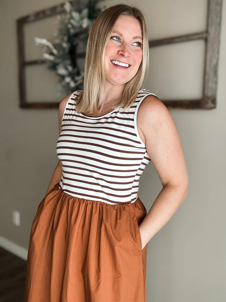 PREORDER Esti Striped Top Dress