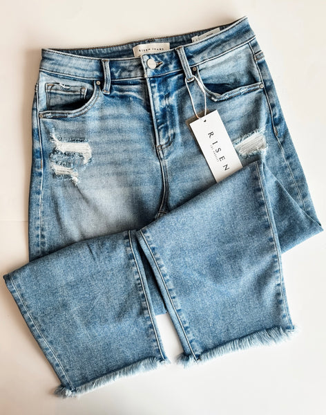 Mavis Cropped Barrel Jean