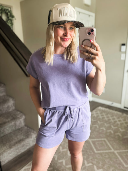 Jessla Two Piece Set - Lavender Purple