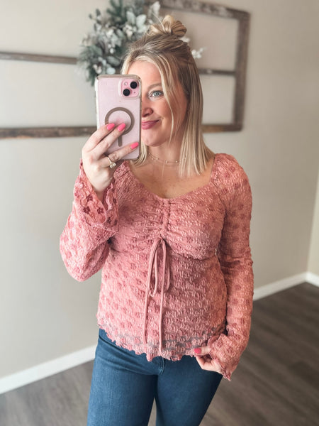 PREORDER Sweet Peony Lace Blouse