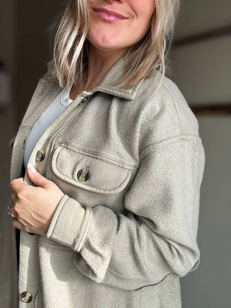 Keegan Washed Fleece Shacket