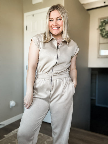 PREORDER Everlee Collared Jumpsuit