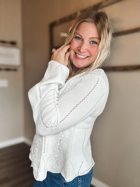 Fia Lace Trim Sweater
