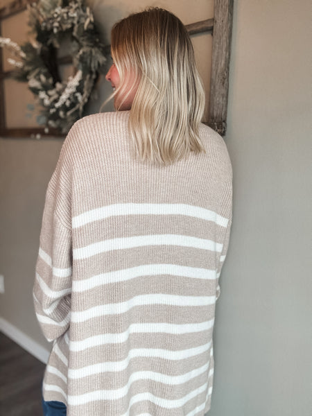 Marenna Stripe Maxi Cardigan