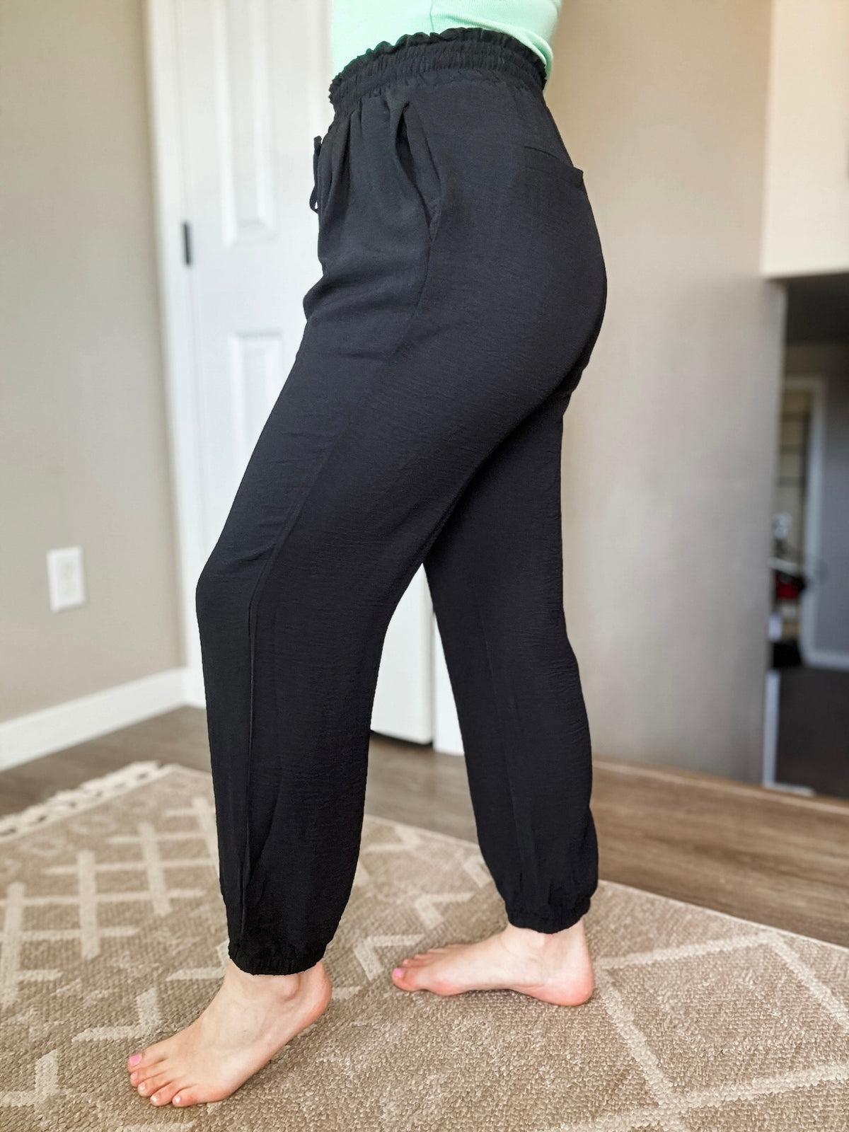 Work To Weekend Smocked Joggers - SIZE XL